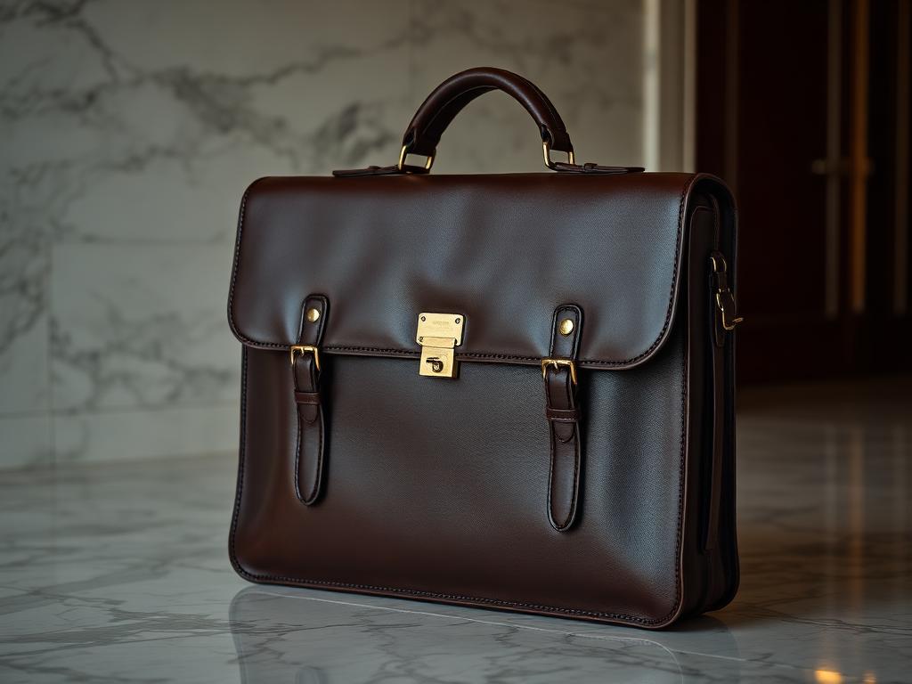 Ponte Leather Briefcase
